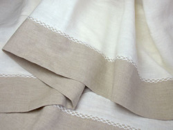 Linen Tablecloth (Nuance. ivory × natural) - Click Image to Close